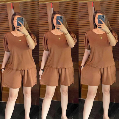 PLUS SIZE PUFF SHORTS COORDINATES