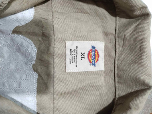 Dickies khaki polo button down XL