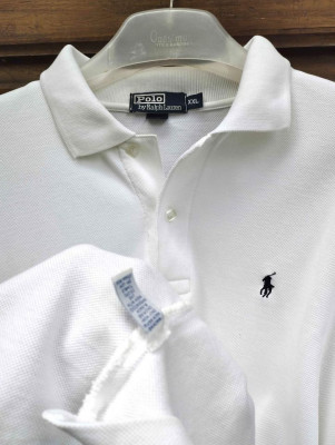 RL Ralph Lauren white polo shirt