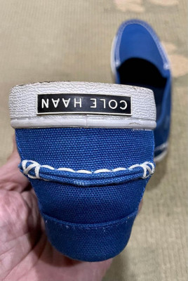 Cole Haan Blue Canvas Sneakers