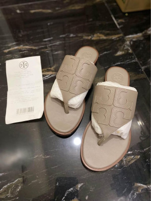 Authentic Tory Burch New Weston Logo Sandals