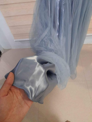 Pastel-Dusty Blue Tulle Gowns