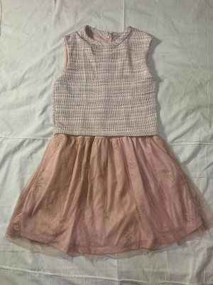 Peppermint Knitted Peach Dress