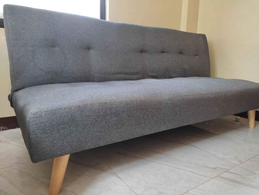 Minimalist Gray Sofa Bed - Double