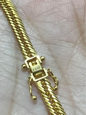Cadena Necklace 16 Inches 4.77grams Saudi Gold