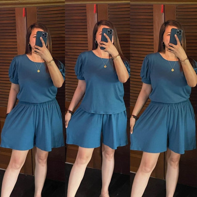 PLUS SIZE PUFF SHORTS COORDINATES