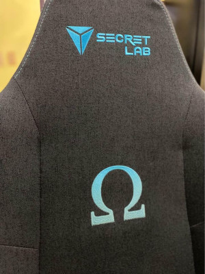 Secret lab Omega gaming chair charcoal blue Soft weave