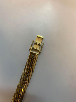 18K Japan Gold Bracelet 12cut 50.1g 8”