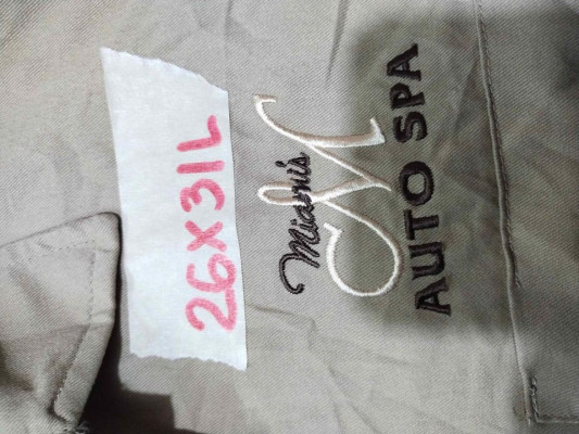 Dickies khaki polo button down XL