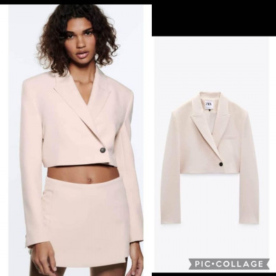 ZARA cropped Blazer