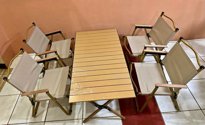 Rare Cream Camping Chair