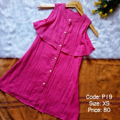 Pink Tops/Pink Blouse/Plain, Floral