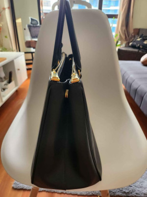 Black Large Prada Saffiano Lux