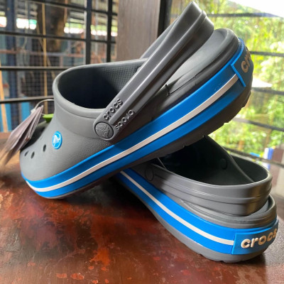 ORIGINAL Crocs Crocband Clog Charcoal Ocean