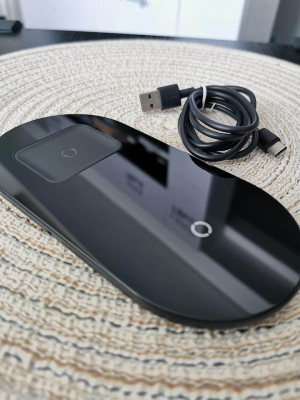 Baseus Black Simple 2in1 Wireless Charger