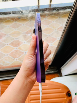 IPHONE XR MODIFIED TO 14 PRO 128GB DEEP PURPLE NO ISSUE