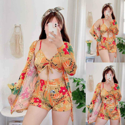 Summer Clothes - Kimono 3in1 Swimming Attire Terno