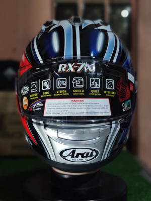 Arai rx7x nakano shuriken silver