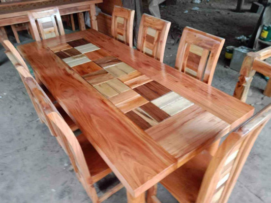 Hulugan solid mahogany dining set