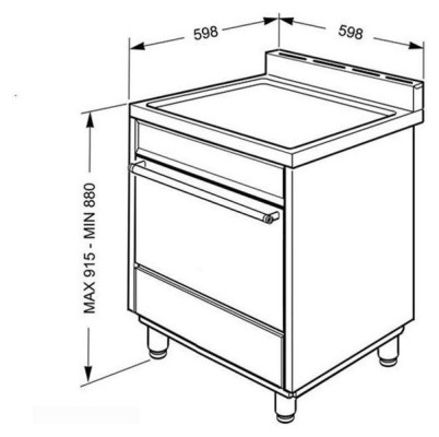 Smeg C6IMXI8-2 Sinfonia Cooker with 4-Zone Induction Hob & Electric Oven