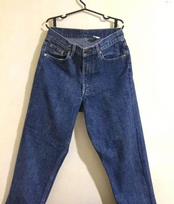 men straight cut denim jeans