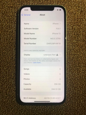 IPHONE 12 256GB Factory unlock NTC