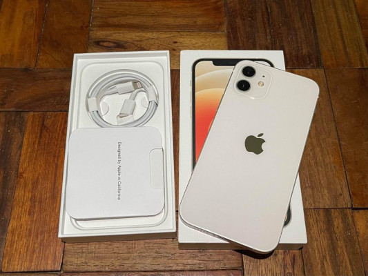 IPhone 12 128gb White Conmplete Factory Unlock
