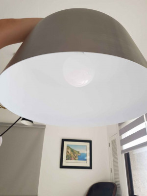 Silver dome lighting fixture