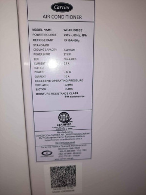 For Sale Carrier Aura Non-Inverter Side Discharge