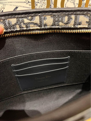 Dior Blue Oblique Jacquard 30 Montaigne Pouch- Brand new