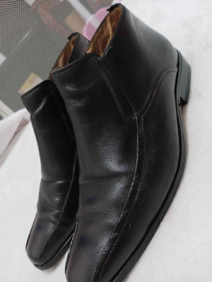 Original GIBI HOMME Black Boots Leather