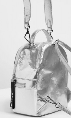 Charles & Keith Two-Way Zip Mesh Detail Backpack