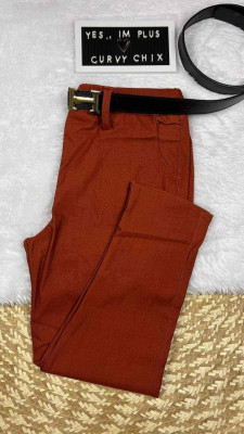PLAIN & WITH DESIGNS STRETCH TROUSER