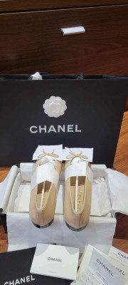 Brand New Chanel Cap Toe Ballerina Flats