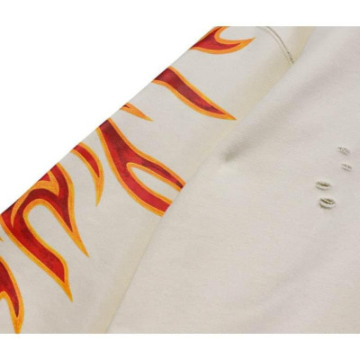 NWT PALM ANGELS Apricot Graphic Graffiti Flames Crewneck Sweater S-XL