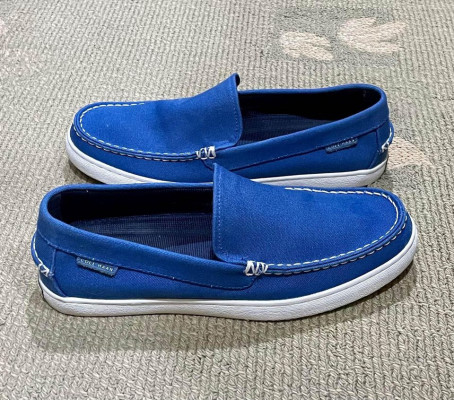 Cole Haan Blue Canvas Sneakers