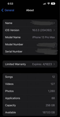 Iphone 13 Pro Max 256gb