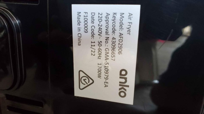 Dual digital touch screen air fryer anko from Australia