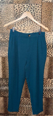 Pull & Bear Blue green/ Teal Trousers