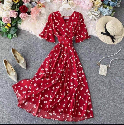 Fashion casual floral dress