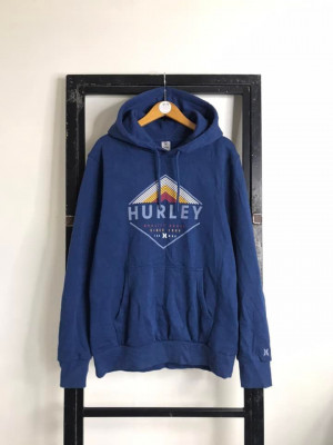 Hurley blue fleece hoodie  medium 22x27