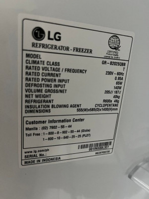 LG 7.2 Smart Inverter Refrigerator