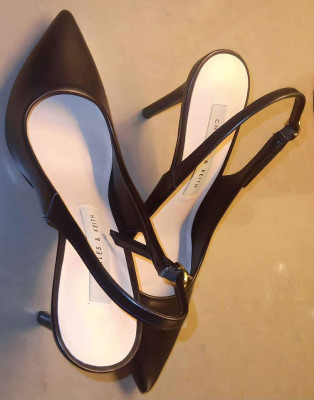 Original (Charles & Keith) Stilletos Heel Slingback Pumps
