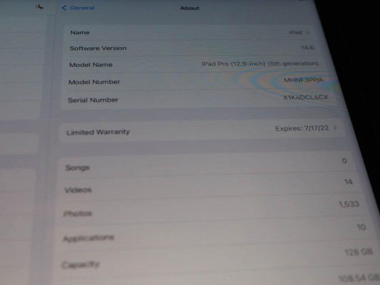 iPad Pro M1 12.9 inches 128 Gb wifi (sale or swap)