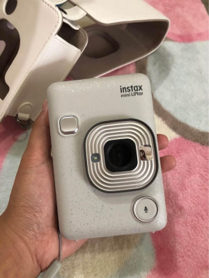 Instax mini LiPlay Hybrid Instant Camera Stone White