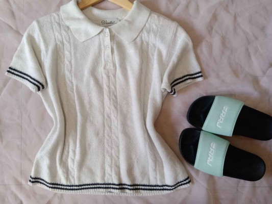 Knitted cropped Shirt M-L