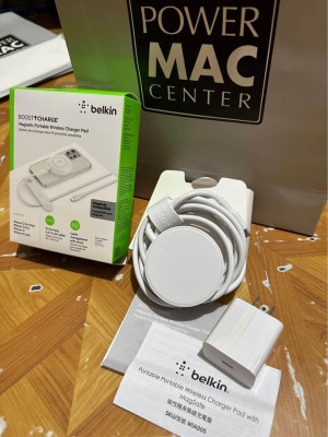 Belkin Magnetic Portable Wireless Charger Pad (Magsafe)