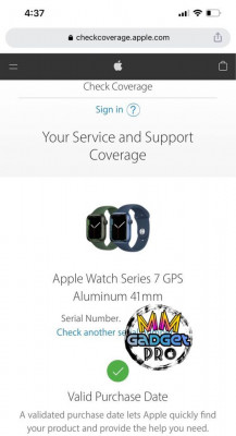 Apple Watch Series 7 GPS starlight aluminum