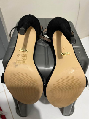 Minimalist Stiletto Heeled Ankle Strap Sandals