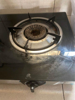 Double glass gas stove